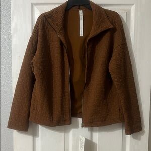 Lululemon Athletica Warm Brown Teddy Jacket
